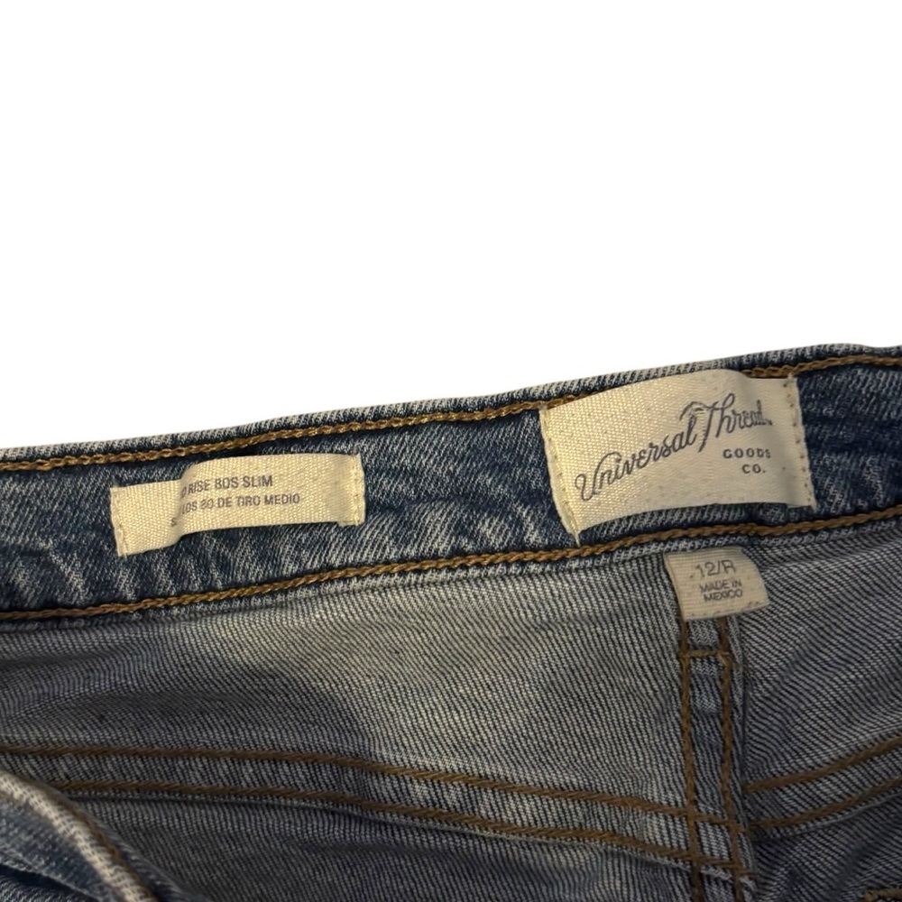 Universal Thread Dark Blue Straight Leg Jeans Size 12/R - Picture 3 of 4